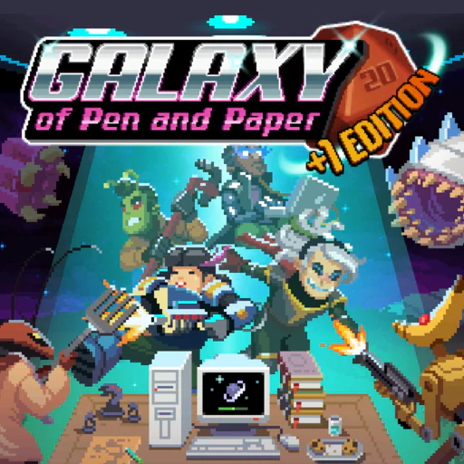 Galaxy of pen and paper