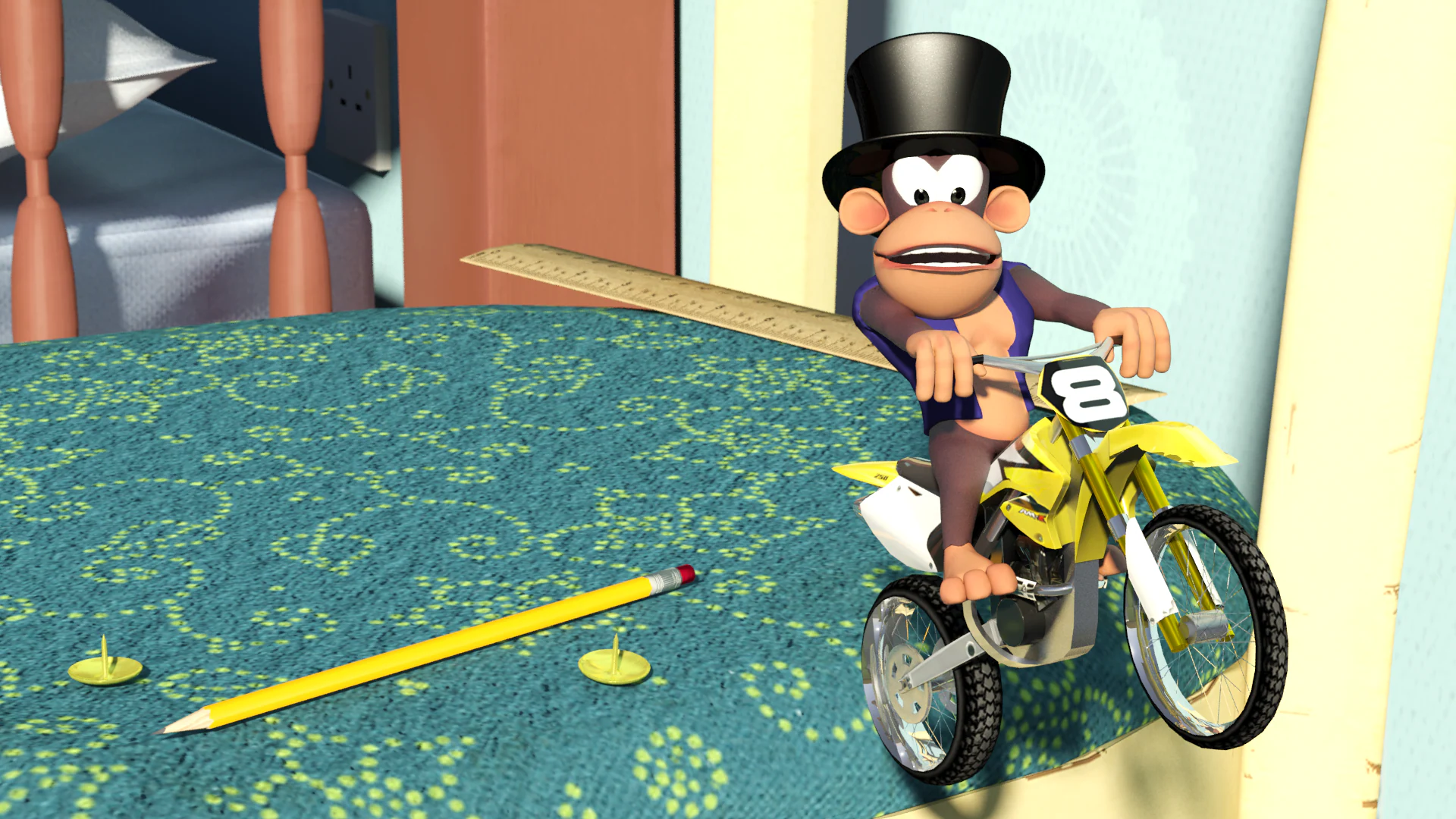 Toy Stunt Bike: Tiptop's Trials