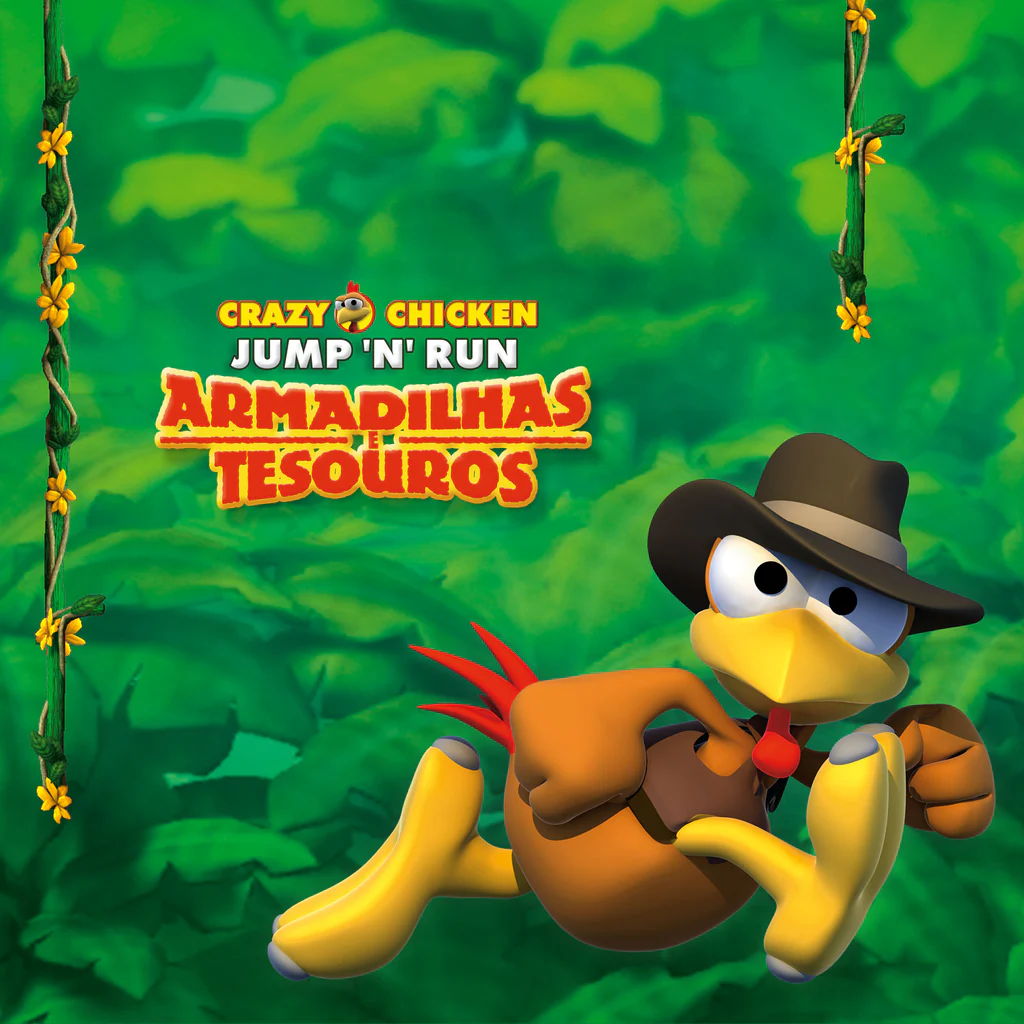 Crazy Chicken Jump 'n' Run Armadilhas e Tesouros