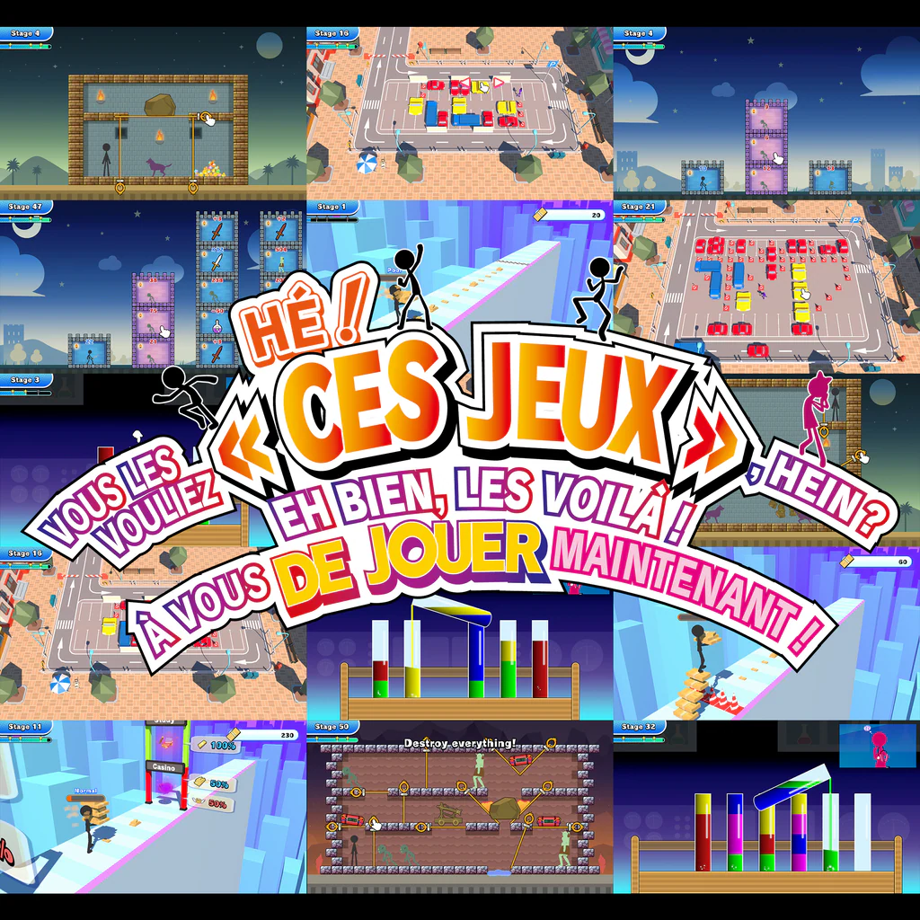 HÉ ! VOUS LES VOULIEZ « CES JEUX », HEIN ? EH BIEN, LES VOILÀ ! À VOUS DE JOUER MAINTENANT !