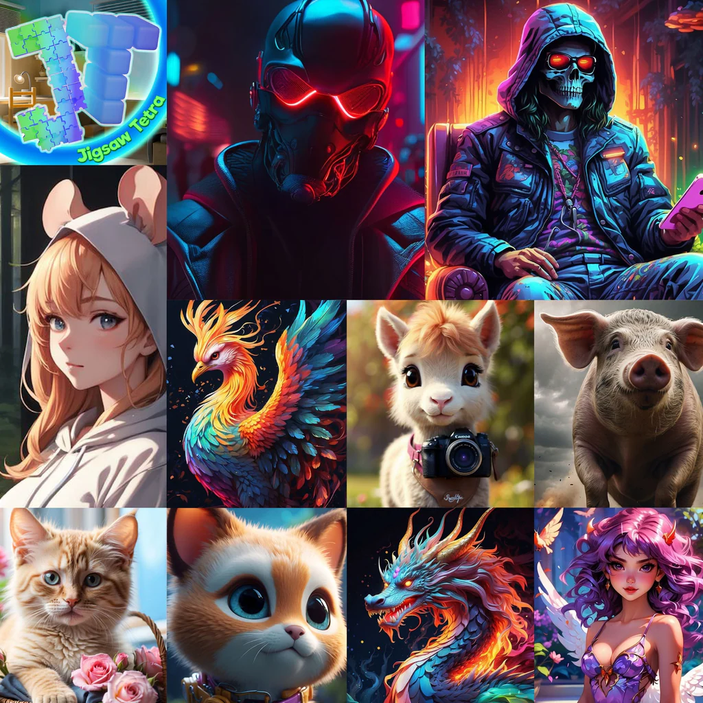 Jigsaw Tetra Avatar Bundle (English, Korean, Japanese)