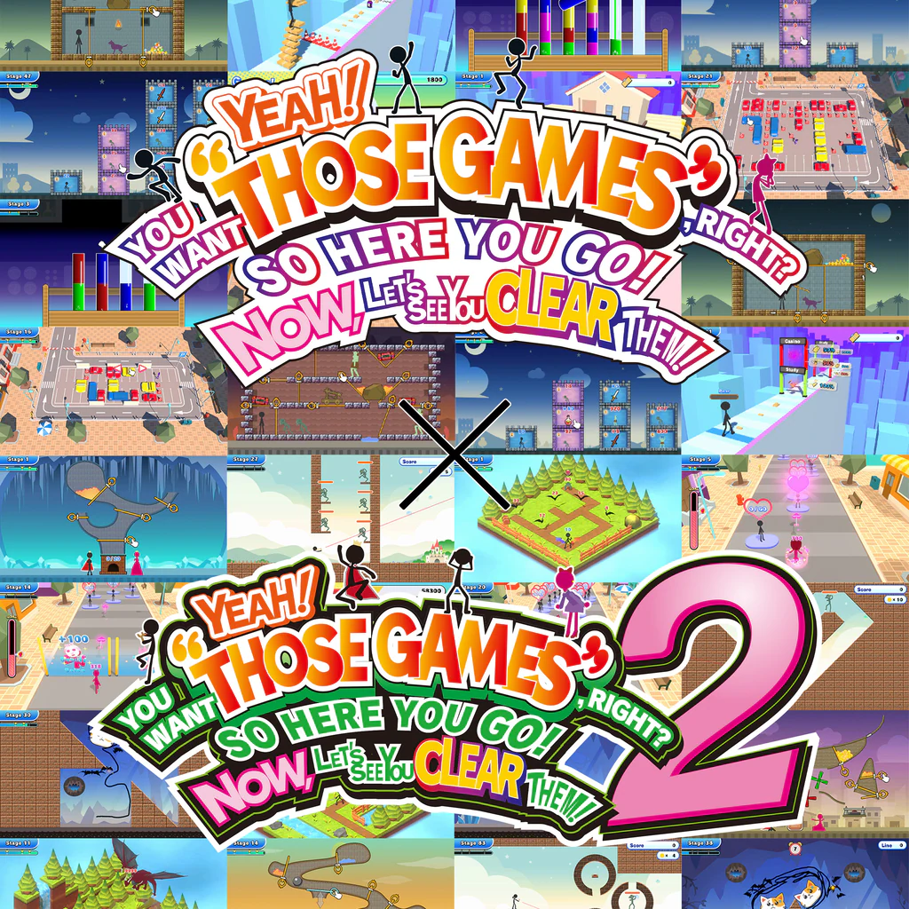 YEAH! YOU WANT "THOSE GAMES," RIGHT? SO HERE YOU GO! NOW, LET'S SEE YOU CLEAR THEM! 1+2 (Simplified Chinese, English, Korean, Japanese, Traditional Chinese)