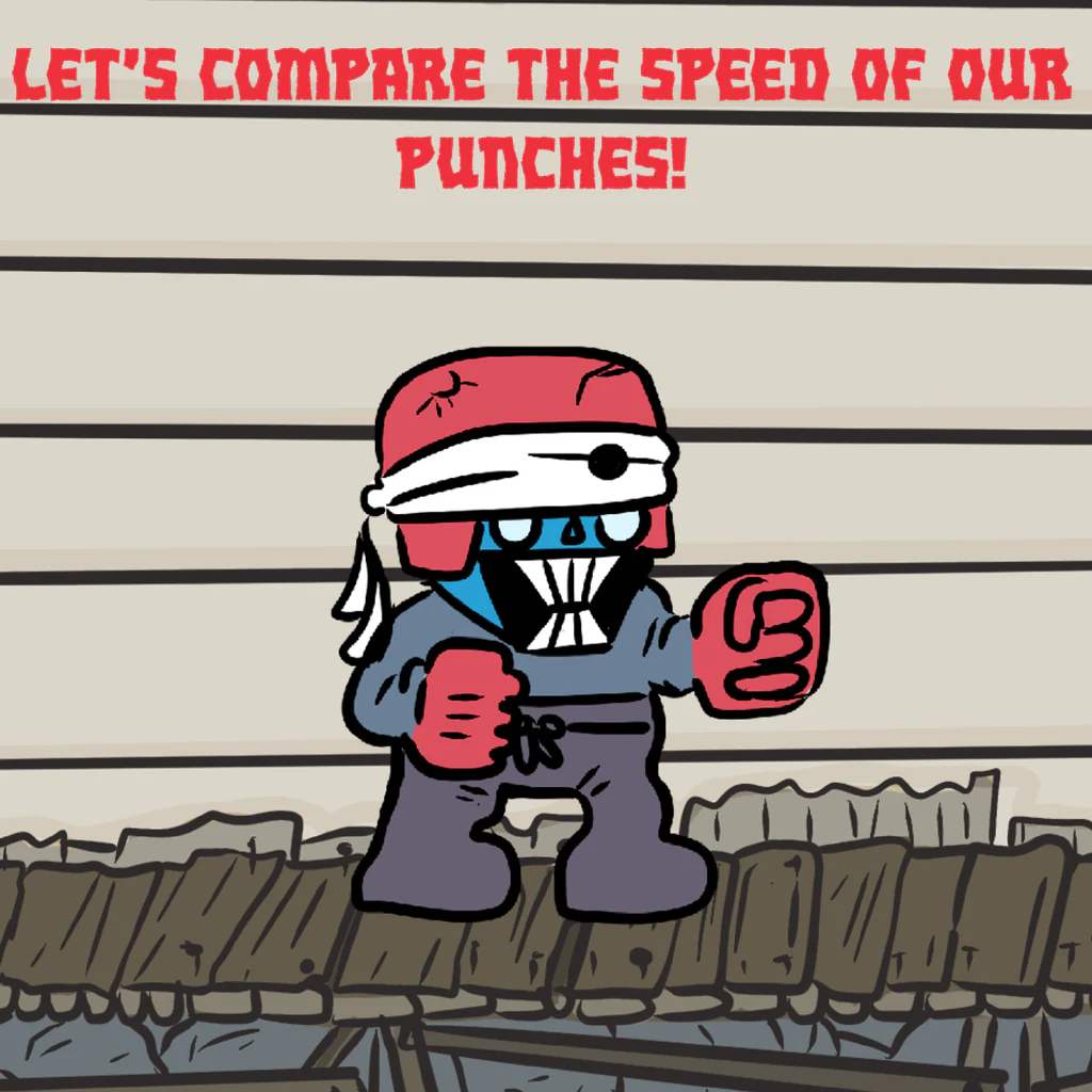 Let's compare the speed of our punches!