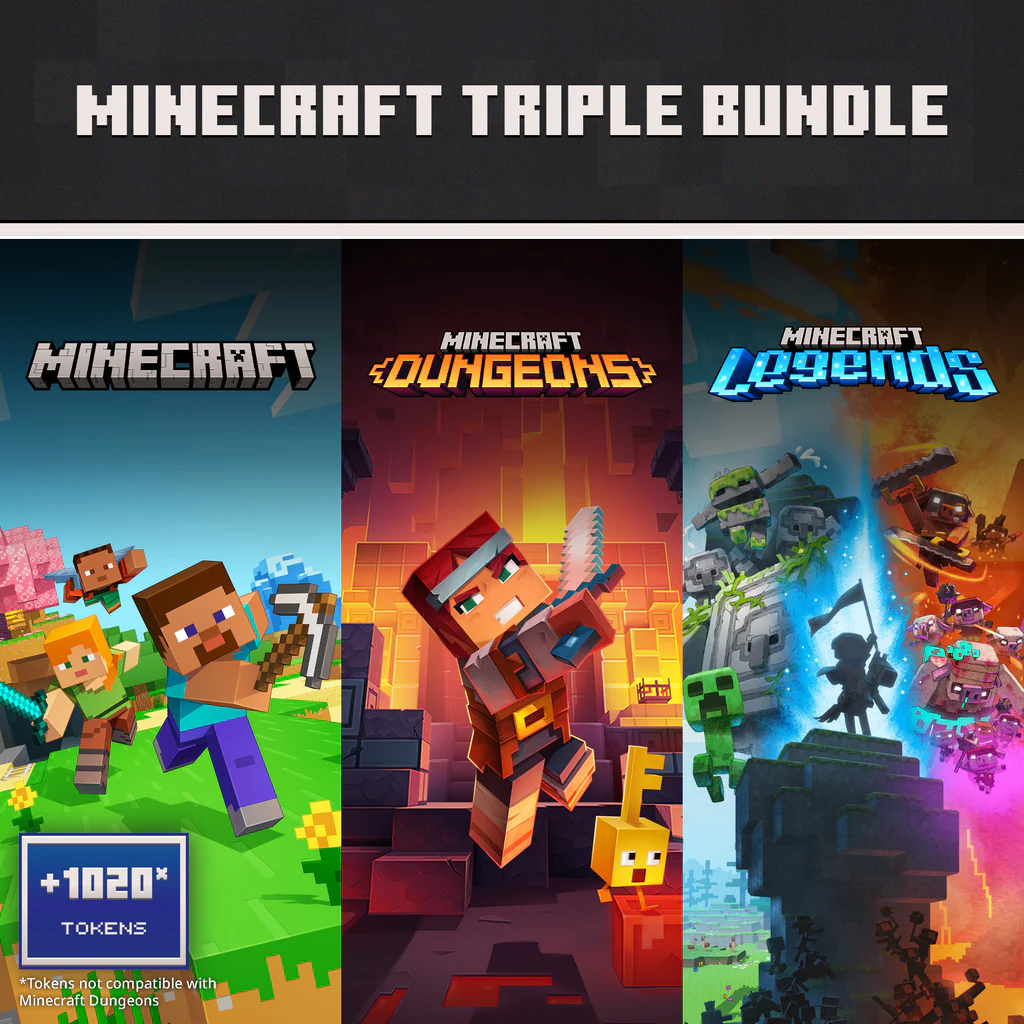 Minecraft Triple Bundle (Simplified Chinese, English, Korean, Japanese, Traditional Chinese)