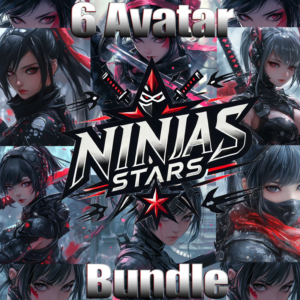 6 Avatar Ninja Stars Bundle