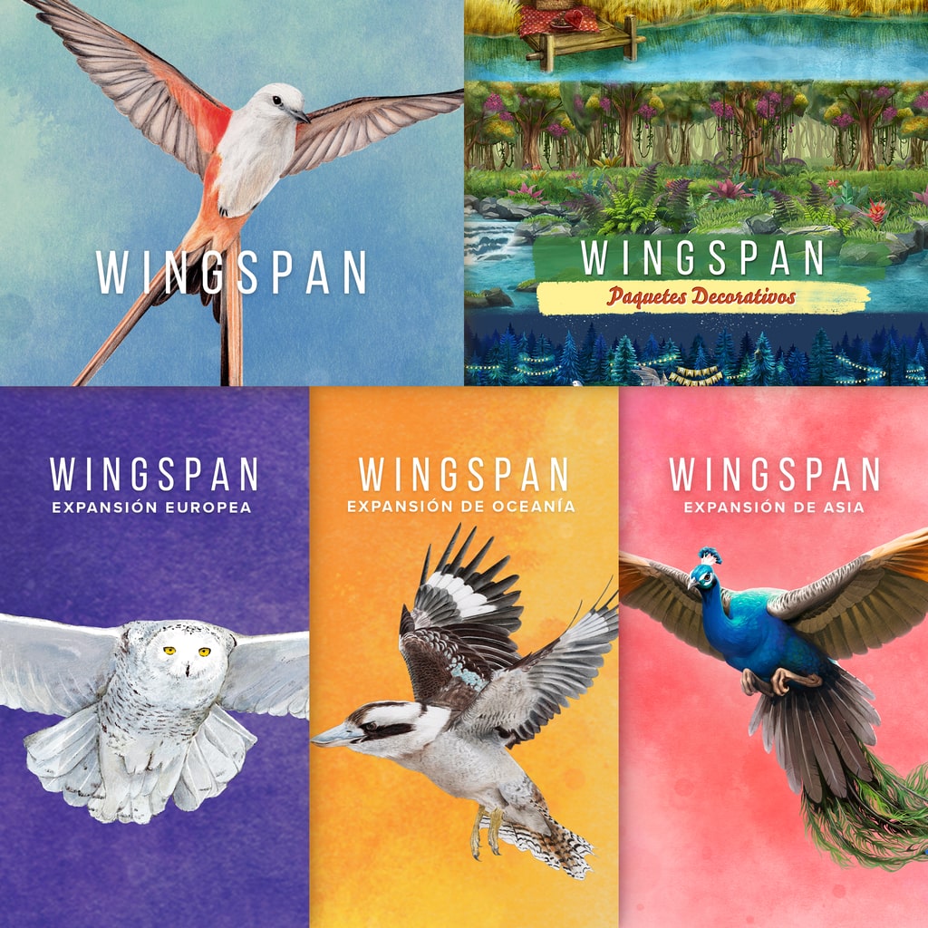 Wingspan + Europea + Oceanía + Asia + Paquetes Decorativos PS4 & PS5